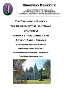 Ridgeway Benefice childrey with west challow, letcombe bassett, letcombe regis, sparsholt and westcot with kingston lisle  The Faringdon Singers