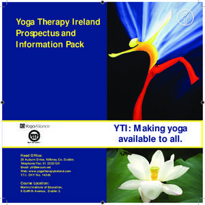 Yoga Therapy Ireland Prospectus and Information Pack