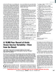 REPORTS and fig. S12). This result—less variability when varves are thicker—indicates reduced variability in East African winds and rainfall at ENSO time scales under cold LGM conditions. It is notable that the late 