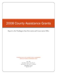 2008 County Assistance Grants