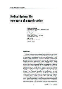 Geologist / Medical school / Medicine / Earth science / International Union of Geological Sciences / Science / Geology / International Year of Planet Earth