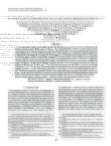 The Astrophysical Journal, 626:809–822, 2005 June 20 # 2005. The American Astronomical Society. All rights reserved. Printed in U.S.A. EVOLUTION IN THE CLUSTER EARLY-TYPE GALAXY SIZE–SURFACE BRIGHTNESS RELATION AT z 
