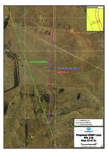 Application for a 15 year no coverage determination for the GLNG Comet Ridge - Wallumbilla pipeline, Annexure 5 CRWP Loop map 23 of 31, 12 February 2015