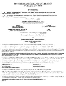 SECURITIES AND EXCHANGE COMMISSION Washington, D.C[removed]FORM 10-K _ ANNUAL REPORT PURSUANT TO SECTION 13 OR 15(d) OF THE SECURITIES EXCHANGE ACT OF 1934 For the fiscal year ended December 31, 2012