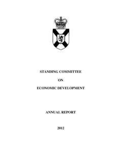 Standing Committee on Economic Development Report[removed]