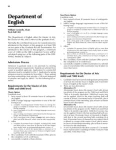 98  English Department of English