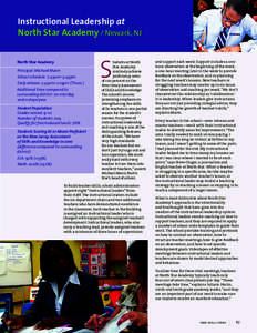 Instructional Leadership at North Star Academy / Newark, NJ North Star Academy Principal: Michael Mann School schedule: 7:45am–3:45pm Early release: 7:45am–2:15pm (Thurs.)