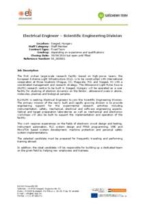 Science / Physics / Ethology / Extreme Light Infrastructure / Eli / Engineering