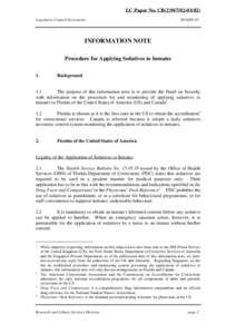 LC Paper No. CB[removed]Legislative Council Secretariat IN10[removed]INFORMATION NOTE