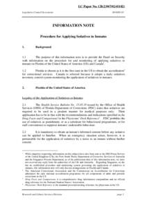 Florida Department of Corrections / Law enforcement in the United States / State governments of the United States / Law enforcement / Penology / Sedative / Prison