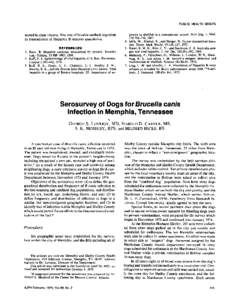 PUBLIC HEALTH BRIEFS  tected in clam viscera. The role of bivalve mollusk ingestion