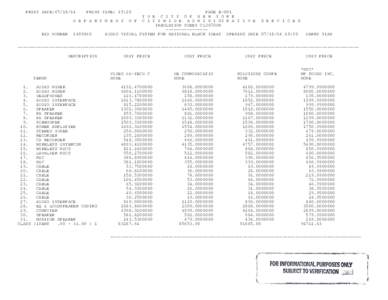 PRINT DATE:[removed]PAGE B-001 T H E C I T Y O F N E W Y O R K D E P A R T M E N T O F C I T Y W I D E A D M I N I ST R A T I V E S E R V I C E S TABULATION SHEET CL3870DN