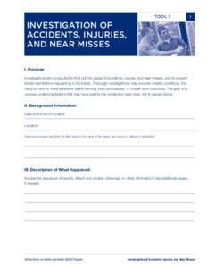 Error / Near miss / Occupational safety and health / Accident / National Fire Fighter Near-Miss Reporting System / Herbert William Heinrich / Risk / Safety / Security