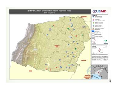 Sindh-Kambar Shahdadkot Health Facilities Map Date (July[removed]Legend JACOBABAD  P