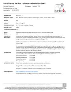 Rat IgG-heavy and light chain cross-adsorbed Antibody Donkey Polyclonal Conjugate  DyLight® 755