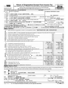 Form  990 Return of Organization Exempt From Income Tax