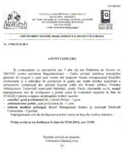 F62[removed]UNITATEA ADMINISTRATIV TERITORIALA MUNICIPIUL MOINESTI Str. Vasile. Alecsandri, nr. 14, Moine~ti, Jud. Bacau, cod[removed]Tel: [removed];[removed];[removed]Fax: [removed]