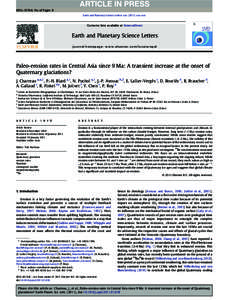 Radiometric dating / Climate history / Glaciology / Ice ages / Geochronology / Environmental radioactivity / Foreland basin / Quaternary glaciation / Erosion / Geology / Physics / Earth