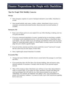 Wheelchairs / Survival skills / Chairs / Security / Survival kit / Motorized wheelchair / Emergency evacuation / Electric vehicle battery / Tire / Electric vehicles / Public safety / Transport