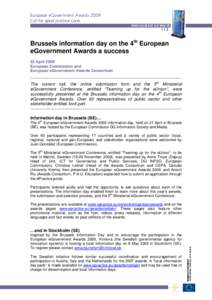 The 4th European eGovernment Awards look for the best practices in Europe