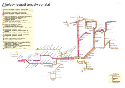 © G.PA kelet–nyugati tengely vonalai 2017. ősz