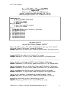 www.lynly.gen.nz/index.htm  Samuel GILLIES and Margaret MURRAY Chart[removed]Weblink LS Gillies Murray about 1765 Scotland)