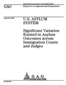 Board of Immigration Appeals / Executive Office for Immigration Review / Immigration / Refugee roulette / Law / REAL ID Act / Immigration and Naturalization Service v. Cardoza-Fonseca / Northwest Immigrant Rights Project / Immigration to the United States / Right of asylum / Government