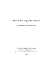 Racconti della Scapigliatura milanese a cura di Giovanna Rosa e Giuliano Cenati