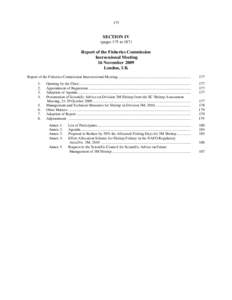 175  SECTION IV (pages 175 to[removed]Report of the Fisheries Commission