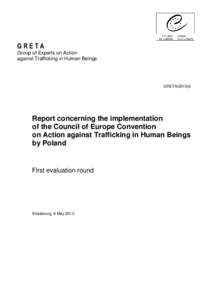 GRETA Group of Experts on Action against Trafficking in Human Beings GRETA[removed]