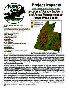 Project Impacts  NSRC Northeastern States Research Cooperative