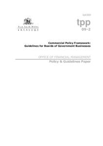 April2009  tpp[removed]Commercial Policy Framework:
