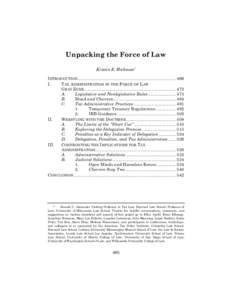 Taxation in the United States / Politics of the United States / United States v. Mead Corp. / Income tax in the United States / Internal Revenue Service / Chevron U.S.A. /  Inc. v. Natural Resources Defense Council /  Inc. / Administrative Procedure Act / Rulemaking / Treasury regulations / United States administrative law / Law / Government