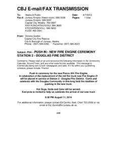 Microsoft Word - PSA New Fire Engine - Douglas Fire District[removed]doc