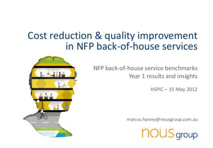Cost reduction & quality improvement in NFP back-of-house services