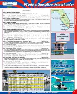 Selfdrive Tour Individuel Florida Sunshine Freewheeler SELFDRIVE TOURS