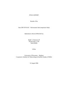 Atmospheric thermodynamics / Psychrometrics / Radiosonde / Science and technology in the Soviet Union / Humidity / Relative humidity / Water / Weather forecasting / Statistics / Atmospheric sciences / Meteorology / Science