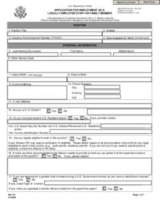 Submit by E-mail  Print Form U.S. Department of State