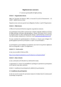 Microsoft Word - Règlement jeu concours light painting - Office de Tourisme de Chartres