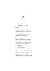 ———————— Number 31 of 2006 ———————— PATENTS (AMENDMENT) ACT 2006 ———————— ARRANGEMENT OF SECTIONS