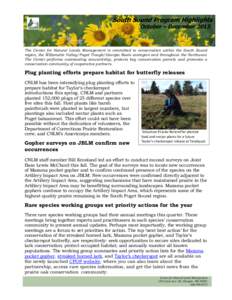 Biology / Ecological restoration / Mazama Pocket Gopher / Prairie restoration / Restoration ecology / Prairie / Environment / Systems ecology / Thomomys