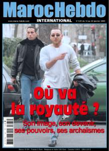 www.maroc-hebdo.com  N°635 du 14 au 20 janvier 2005