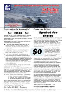 Newsletter of the Seaplane Pilots Association of Australia  On The Step R