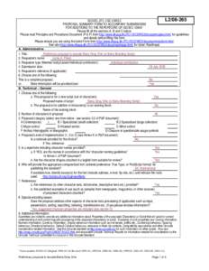 L2[removed]ISO/IEC JTC 1/SC 2/WG 2 PROPOSAL SUMMARY FORM TO ACCOMPANY SUBMISSIONS FOR ADDITIONS TO THE REPERTOIRE OF ISO/IEC[removed]Please fill all the sections A, B and C below. Please read Principles and Procedures Doc