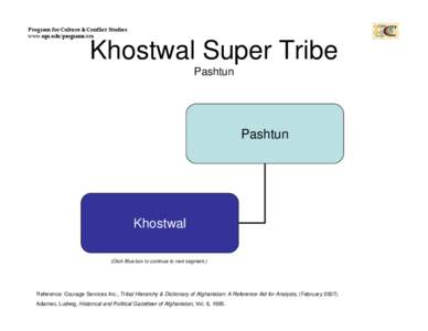 Pashtun tribal structure / Khel / Zai / Chamkani / Pashtun tribes / Pashtun people / Ethnic groups in Pakistan