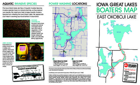 aquatIc InvasIve specIes  power washInG LocatIons Boaters Map