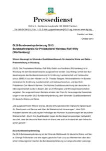 Microsoft Word - PM_Bundesehrenpreis_Rolf Willy 2013
