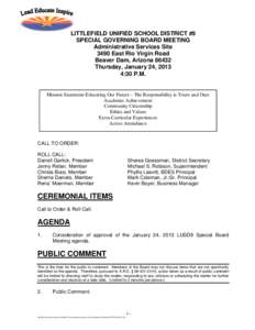 Beaver Dam /  Arizona / Mohave County /  Arizona / Arizona / Littlefield /  Arizona / Beaver Dam /  Wisconsin / Beaver dam / Public comment / Agenda / Geography of Arizona / Beaver Dam High School / Littlefield Unified School District