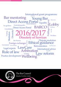 International grant programme LawCare Diversity