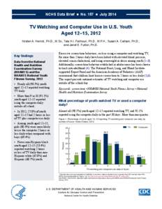 Obesity / Health research / National Health and Nutrition Examination Survey / Centers for Disease Control and Prevention / National Center for Health Statistics / Body mass index / Serum repository / Epidemiology of childhood obesity / Health / United States Department of Health and Human Services / Medicine